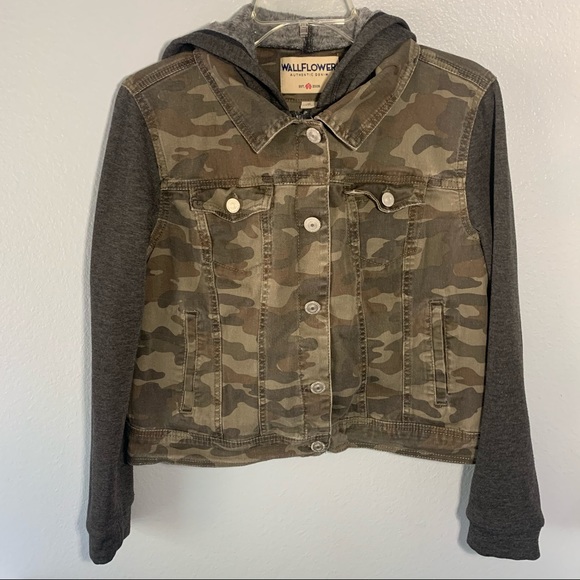 Wallflower Denim Camo Hoodie - Picture 2 of 11
